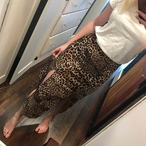 NWT Nasty Gal leopard print skirt